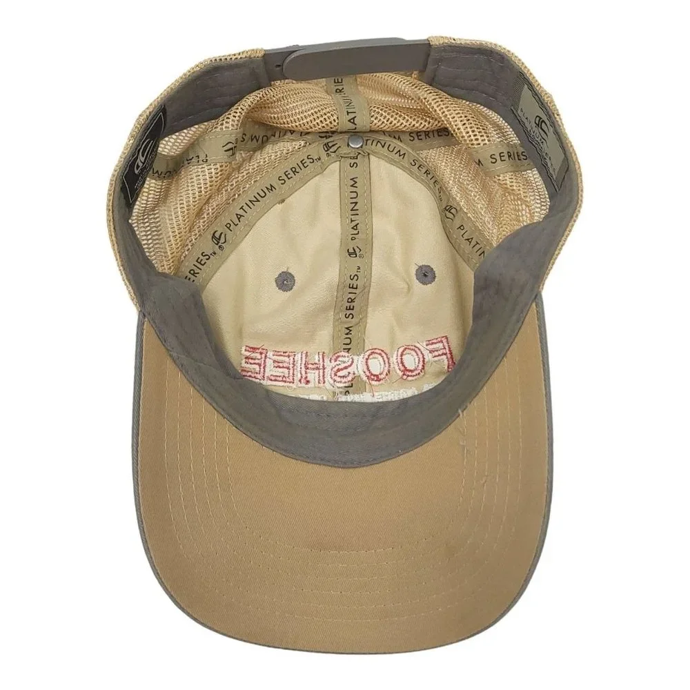 Fooshee Remodeling Repair Mesh Snapback Cap Trucker Baseball Hat Outdoor Gray - Picture 5 of 12